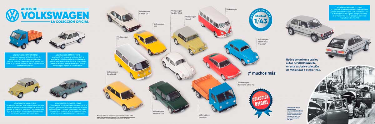 Coleccion oficial de Volkswagen en Mexico